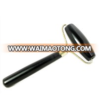 Facial Massager Natural Black Obsidian Stone Single Head Roller Jade Roller