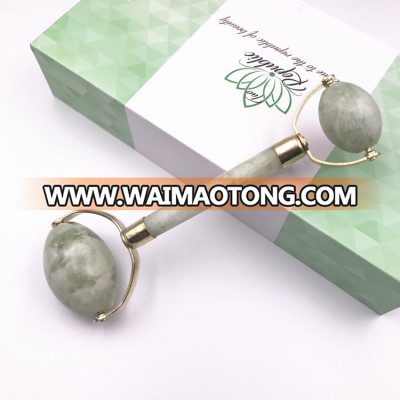 Face Anti-aging SPA Massage Roller Facial Jade Stone Cold Therapy