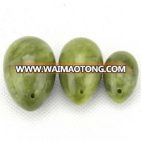 3PCS/set 100% Drilled natural XiuYan jade yoni eggs kegel exercise spheres