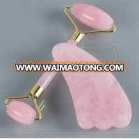 High Quality Rose Quartz Jade Roller And Gua Sha Kit For Women Beauty Care Gift