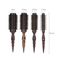 Wood  Handle Boar Bristle Hair Brush